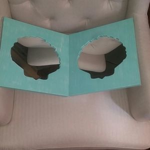Two Turquoise Shell Mirrors